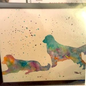 Dog Watercolor Painting
